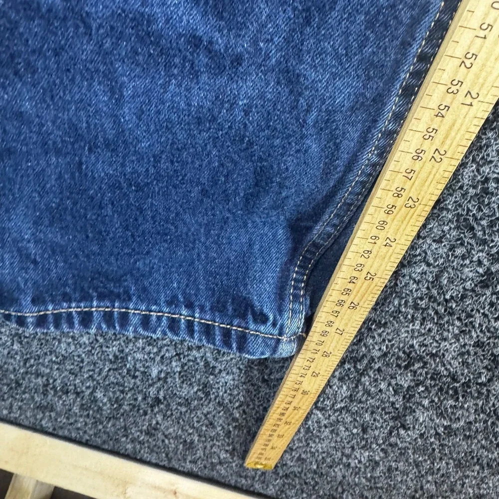 Levis 505 Regular Fit Jeans Mens 36x30 Indigo Blue Straight Leg Denim Pants